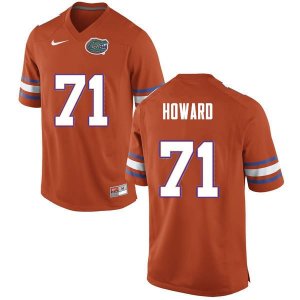 Men's Florida Gators #71 Chris Howard NCAA Nike Orange Authentic Stitched College Football Jersey ZZE5662OS